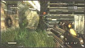 Zabij wrogów, podejdź do metalowych drzwi po czym naciśnij przycisk - Orick, California | Opis przejścia Coop | Resistance 2 - Resistance 2 - poradnik do gry