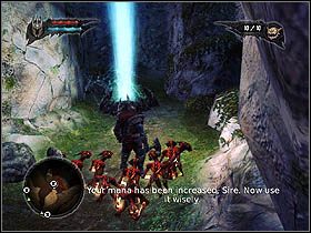 Przewrócony posąg utworzy kładkę, po której przejdziesz do wyjścia z tego etapu - Nordberg Sanctuary (raz jeszcze) | Zadania główne w Overlord II - Overlord II - poradnik do gry