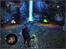 Gdy płomienie zgasną, ruszaj do dalszej części planszy - Wasteland Sanctuary Depths | Zadania główne w Overlord II - Overlord II - poradnik do gry