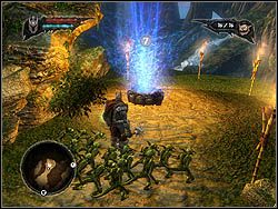 Drugi kamień odnosi się do zaklęcia Halo - Apartament (Private Quarters) | Siedziba Overlorda w Overlord II - Overlord II - poradnik do gry