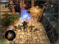 Drugi katalizator jest w etapie Everlight Temple Outskirts, tuż koło mostku wiodącego do świątyni Królowej Pająków - Apartament (Private Quarters) | Siedziba Overlorda w Overlord II - Overlord II - poradnik do gry