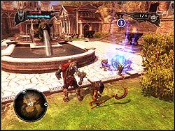 Czwarty katalizator jest koło posiadłości Dreariusa w etapie Empire Heartland - Apartament (Private Quarters) | Siedziba Overlorda w Overlord II - Overlord II - poradnik do gry