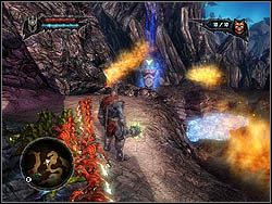 Czwarty artefakt znajdziesz prawie na samym początku Wasteland Main, wśród płomieni - Mana | Ulepszenia dodatkowe w Overlord II - Overlord II - poradnik do gry