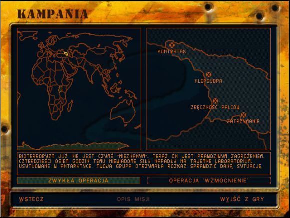 Kampania zwykła operacja daje nam możliwość przejścia kilkunastu misji umiejscowionych w Antarktyce, Afryce oraz Gruzji, gdzie napotkamy na zróżnicowane warunki klimatyczne i pogodowe. - Wstęp | Zwykła operacja Delta Force 2 - Delta Force 2 - poradnik do gry