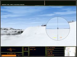 Ruszamy do akcji poruszając się cały czas wzdłuż pomarańczowej linii widocznej na mini mapie w prawym dolnym rogu ekranu - Chłodnia | Zwykła operacja Delta Force 2 - Delta Force 2 - poradnik do gry