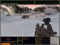 Po unicestwieniu wroga przemieszczamy się w jego kierunku, a następnie podchodzimy do bazy z lewej strony - Białość | Zwykła operacja Delta Force 2 - Delta Force 2 - poradnik do gry