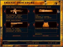 Przed rozpoczęciem misji zmieniamy skład naszego uzbrojenia i zabieramy ze sobą wyrzutnie przeciwpancerną (LAW) - Atak | Zwykła operacja Delta Force 2 - Delta Force 2 - poradnik do gry