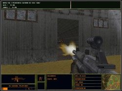 Następnie schodzimy na dół i kierujemy się w stronę wrogiego obozu - Linia zaopatrzenia | Operacja Wzmocnienie Delta Force 2 - Delta Force 2 - poradnik do gry