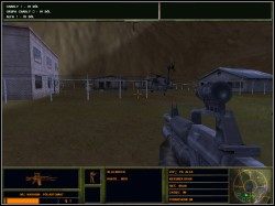 Po uporaniu się z radarem bierzemy się za ostrzał znajdującej się obok bazy - Nokaut | Operacja Wzmocnienie Delta Force 2 - Delta Force 2 - poradnik do gry