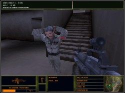 Gdy teren będzie już czysty ruszamy po naszego zakładnika - znajdziemy go na piętrze - Nokaut | Operacja Wzmocnienie Delta Force 2 - Delta Force 2 - poradnik do gry