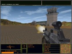 Po oczyszczeniu terenu schodzimy na dół i podążamy w kierunku bazy - Złamane skrzydło | Operacja Wzmocnienie Delta Force 2 - Delta Force 2 - poradnik do gry