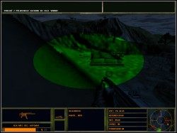 Teraz kładziemy się i podczołgujemy się ostrożnie do obozu z lewej jego strony (od wzgórza) - Sterowanie misją | Operacja Wzmocnienie Delta Force 2 - Delta Force 2 - poradnik do gry