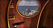 Wsiądź do środka i dopiero teraz, przez okienko, pociągnij za wajchę - Poradnik do gry - JNanin cz. I | Myst III Exile - Myst III: Exile - poradnik do gry