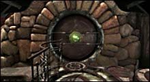 Cofnij się teraz do okrągłej metalowej śluzy z zielonym światełkiem - Voltaic cz.I | Myst III Exile - Myst III: Exile - poradnik do gry