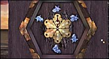 I ostatni rezonans, zegar pod daszkiem pierwszy z lewej licząc od centralnego domku - Amateria cz.II | Myst III Exile - Myst III: Exile - poradnik do gry