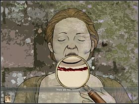 Obejrzyj głowę ofiary (zbliżenie) - [Opis przejścia] Hanbury Street, 8 września 1888 - Sherlock Holmes kontra Kuba Rozpruwacz - poradnik do gry