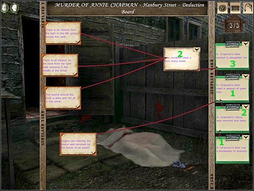 TABLICA DEDUKCJI (morderstwo Annie Chapman - Hanbury Street) 3/3 - [Opis przejścia] Hanbury Street, 8 września 1888 - Sherlock Holmes kontra Kuba Rozpruwacz - poradnik do gry