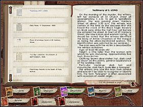 W oparciu o zebrane dotychczas informacje Sherlock i Watson próbują ustalić faktyczną godzinę morderstwa Annie Chapman - [Opis przejścia] Baker Street, 12 września 1888 (cz.1) - Sherlock Holmes kontra Kuba Rozpruwacz - poradnik do gry