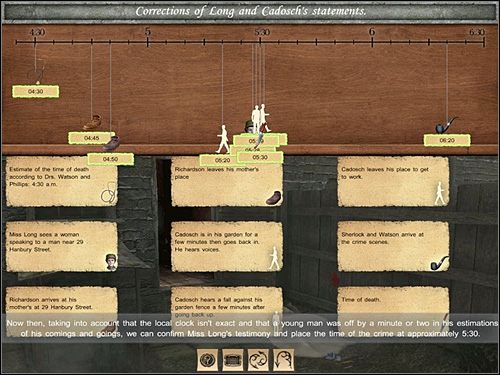 Przeanalizowawszy wszystko, Holmes i Watson dojdą do wniosku, że całemu zamieszaniu z czasem winien jest zegar na kościelnej wieży, który pokazuje niedokładną godzinę - [Opis przejścia] Baker Street, 12 września 1888 (cz.1) - Sherlock Holmes kontra Kuba Rozpruwacz - poradnik do gry