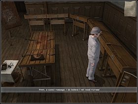 Przejdź teraz na drugą stronę ławki nr 6, przesuń ruchomą część blatu i przy pomocy haka wygrzeb wetkniętą w szparę karteczkę, po czym wyjmij ją - [Opis przejścia] London Hospital, 12 września 1888 - Sherlock Holmes kontra Kuba Rozpruwacz - poradnik do gry