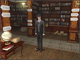 Na każdym z nich brakuje etykiet, na tym po lewej jednej (bo ma być ich w sumie 4), na środkowym dwu (bo ma być ich w sumie 5) i na ostatnim jednej (bo ma być ich w sumie 4) - [Opis przejścia] Baker Street, 12 września 1888 (cz.2) - Sherlock Holmes kontra Kuba Rozpruwacz - poradnik do gry