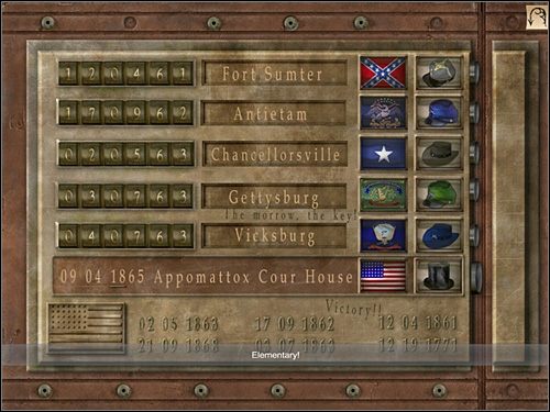 Vicksburg jako ostatnia bitwa jest kluczem do rozwiązania zagadki i jako jedyny nie ma podanej daty na dole planszy - [Opis przejścia] Whitechapel, noc z 29 na 30 września 1888 - Sherlock Holmes kontra Kuba Rozpruwacz - poradnik do gry