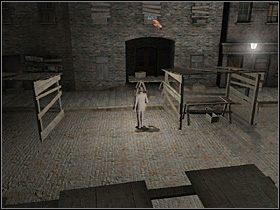 Wędruj dalej przed siebie, przy którymś z kolejnych straganów zlokalizuj na ziemi tyczkę (Pole) - [Opis przejścia] Goulston Street, noc z 7 na 8 października 1888 - Sherlock Holmes kontra Kuba Rozpruwacz - poradnik do gry