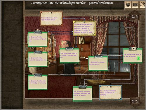 TABLICA GENERALNEJ DEDUKCJI 2/5 - [Opis przejścia] Baker Street, 9 listopada 1888 (cz.2) - Sherlock Holmes kontra Kuba Rozpruwacz - poradnik do gry