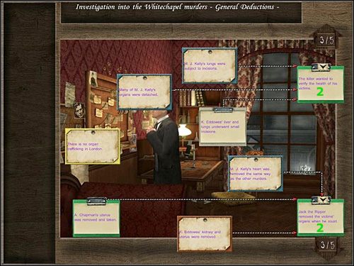 TABLICA GENERALNEJ DEDUKCJI 3/5 - [Opis przejścia] Baker Street, 9 listopada 1888 (cz.2) - Sherlock Holmes kontra Kuba Rozpruwacz - poradnik do gry