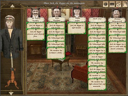 Na koniec trzeba jeszcze określić, kto jest Kubą Rozpruwaczem - [Opis przejścia] Baker Street, 9 listopada 1888 (cz.2) - Sherlock Holmes kontra Kuba Rozpruwacz - poradnik do gry