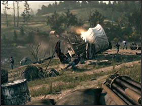 Gdy ta dobiegnie końca, zostaniesz poproszony o zajęcie działka - Opis przejścia (2) Call of Juarez Więzy Krwi | Rozdział I - Call of Juarez: Więzy Krwi - poradnik do gry