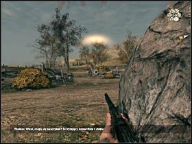 Poczym zeskocz z drzewa i podążaj do miejsca, w którym przed momentem stał Twój cel - Opis przejścia (2) | Rozdział II | Call of Juarez Więzy Krwi - Call of Juarez: Więzy Krwi - poradnik do gry