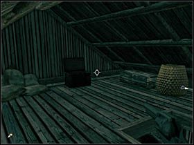 Skrzynia znajduje się na poddaszu przedostatniego domu (charakterystyczny moment etapu, gdzie walczymy koło szeregu ustawionych w jednym rzędzie domów) - Sekrety | Rozdział II | Call of Juarez Więzy Krwi - Call of Juarez: Więzy Krwi - poradnik do gry