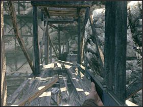 Przedostatni znajduje się na największej w rozdziale drewnianej konstrukcji (niedaleko od tego miejsca, poproszony zostałeś o zajście od tyłu snajpera) - Sekrety | Rozdział V | Call of Juarez Więzy Krwi - Call of Juarez: Więzy Krwi - poradnik do gry