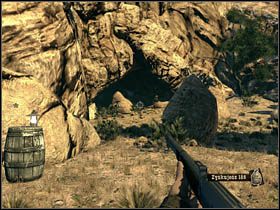 Aby kontynuować drogę skręć w lewo i skieruj się w stronę znajdujących się na końcu szop - Opis przejścia (1) | Rozdział VI | Call of Juarez Więzy Krwi - Call of Juarez: Więzy Krwi - poradnik do gry