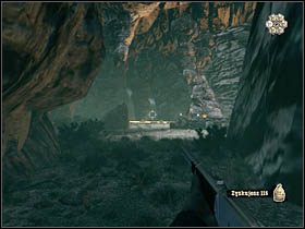 Na samym końcu jaskini, na bardziej otwartej przestrzeni [sekret] zaatakuje Cię mini-boss - Opis przejścia (1) | Rozdział VI | Call of Juarez Więzy Krwi - Call of Juarez: Więzy Krwi - poradnik do gry