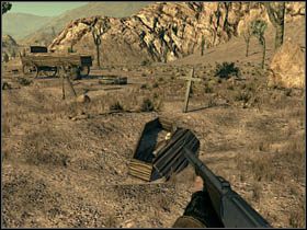 Koło budynku, w którym ukryje się Ramos, podczas końcowej fazy zadania - Sekrety | Rozdział VI | Call of Juarez Więzy Krwi - Call of Juarez: Więzy Krwi - poradnik do gry