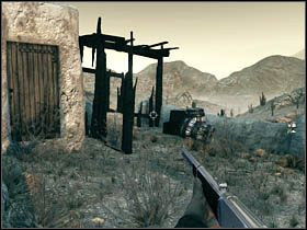 Stojąc przed sklepem z giwerami rozejrzyj się, a dostrzeżesz częściowo spalony budynek - Sekrety | Rozdział VI | Call of Juarez Więzy Krwi - Call of Juarez: Więzy Krwi - poradnik do gry