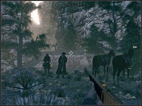 Gdy wszystkie zadania zostaną zaliczone, pojedź do braci, na dno kanionu - Opis przejścia (1) | Rozdział VIII | Call of Juarez Więzy Krwi - Call of Juarez: Więzy Krwi - poradnik do gry
