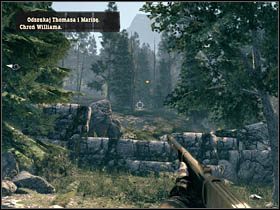 Po połączeniu się z bratem i wymienieniu kilku zdań, wróć wraz z nim do miejsca rozłąki i skieruj się w górę wzniesienia, śladami Thomasa - Postacie | Rozdział X | Call of Juarez Więzy Krwi - Call of Juarez: Więzy Krwi - poradnik do gry