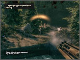 Po kilku chwilach, ścieżką prowadzącą na dół [3] nadjedzie wóz z działem - Opis przejścia | Rozdział XII | Call of Juarez Więzy Krwi - Call of Juarez: Więzy Krwi - poradnik do gry