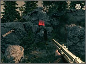 Będąc na wyżej położonym terenie, odwróć się i rozpocznij eksterminację nadbiegających sił wroga, ukrywając się jednocześnie za pobliskimi skalami - Opis przejścia | Rozdział XII | Call of Juarez Więzy Krwi - Call of Juarez: Więzy Krwi - poradnik do gry