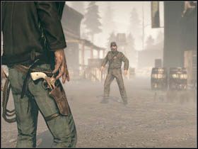 W momencie, gdy wszyscy oponenci pójdą na tamten świat, spróbuj wejść na piętro budynku - Opis przejścia | Rozdział XIII | Call of Juarez Więzy Krwi - Call of Juarez: Więzy Krwi - poradnik do gry