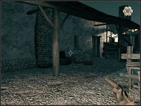 Ostatni z pożądanych przedmiotów, ukryty został pod daszkiem, koło wzmocnienia muru - Sekrety - Thomas | Rozdział XIV | Call of Juarez Więzy Krwi - Call of Juarez: Więzy Krwi - poradnik do gry