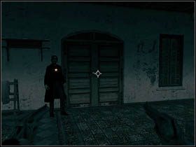 Gdy wszyscy wrogowie padną, podejdź do drzwi po drugiej stronie od miejsca, do którego tam trafiłeś - Opis przejścia - Ray | Rozdział XIV | Call of Juarez Więzy Krwi - Call of Juarez: Więzy Krwi - poradnik do gry