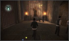 Przywołaj Nicka i zacznij schodzić za nim na dół [1] - Klub pojedynków | Opis przejścia Harry Potter i Książę Półkrwi - Harry Potter i Książę Półkrwi - poradnik do gry