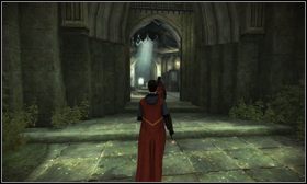 Wbiegnij do wieży naprzeciwko ciebie i zacznij zbiegać na dół po krętych schodach [1] - Gabinet Dumbledorea i quidditch | Opis przejścia Harry Potter i Książę Półkrwi - Harry Potter i Książę Półkrwi - poradnik do gry