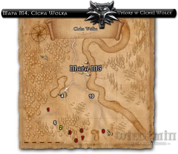 1 - Mapy Cichej Wólki | Upiory w Cichej Wólce | Dodatki do Wiedźmina - Wiedźmin - poradnik