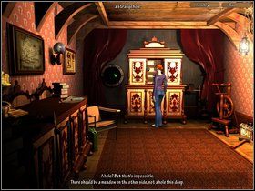 Zabierz figurkę diabła , stojącą po lewej, zaś z podłogi podnieś latarkę - Etap pierwszy | Opis przejścia The Legend of Crystal Valley - The Legend of Crystal Valley - poradnik do gry