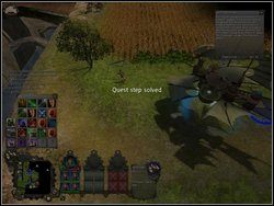 Zanim ruszymy z tego miejsca trzeba wyszkolić wszystkich nowicjuszy - wykorzystaj do tego wspomniane wciąż pojawiające się wilki (A), gdy pokonasz ich ostatnią grupę otrzymasz przedmiot - Misja 3 - Odpowiedzialność (cz.1) | Kampania 1 | Windchaser - Windchaser - poradnik do gry